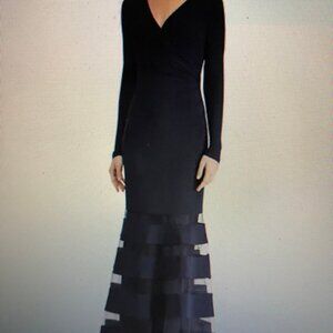 Ralph Lauren, Long Formal Dress, Size 16, Navy, NEW with Tags